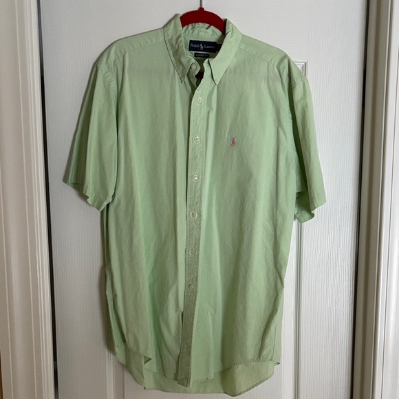 Ralph Lauren Men's Light Green Button Down Shirt - Picture 2 of 3